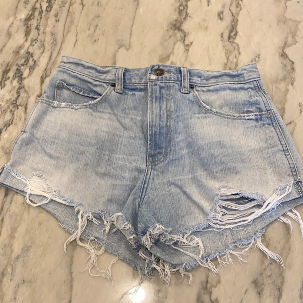 A&F denim shorts